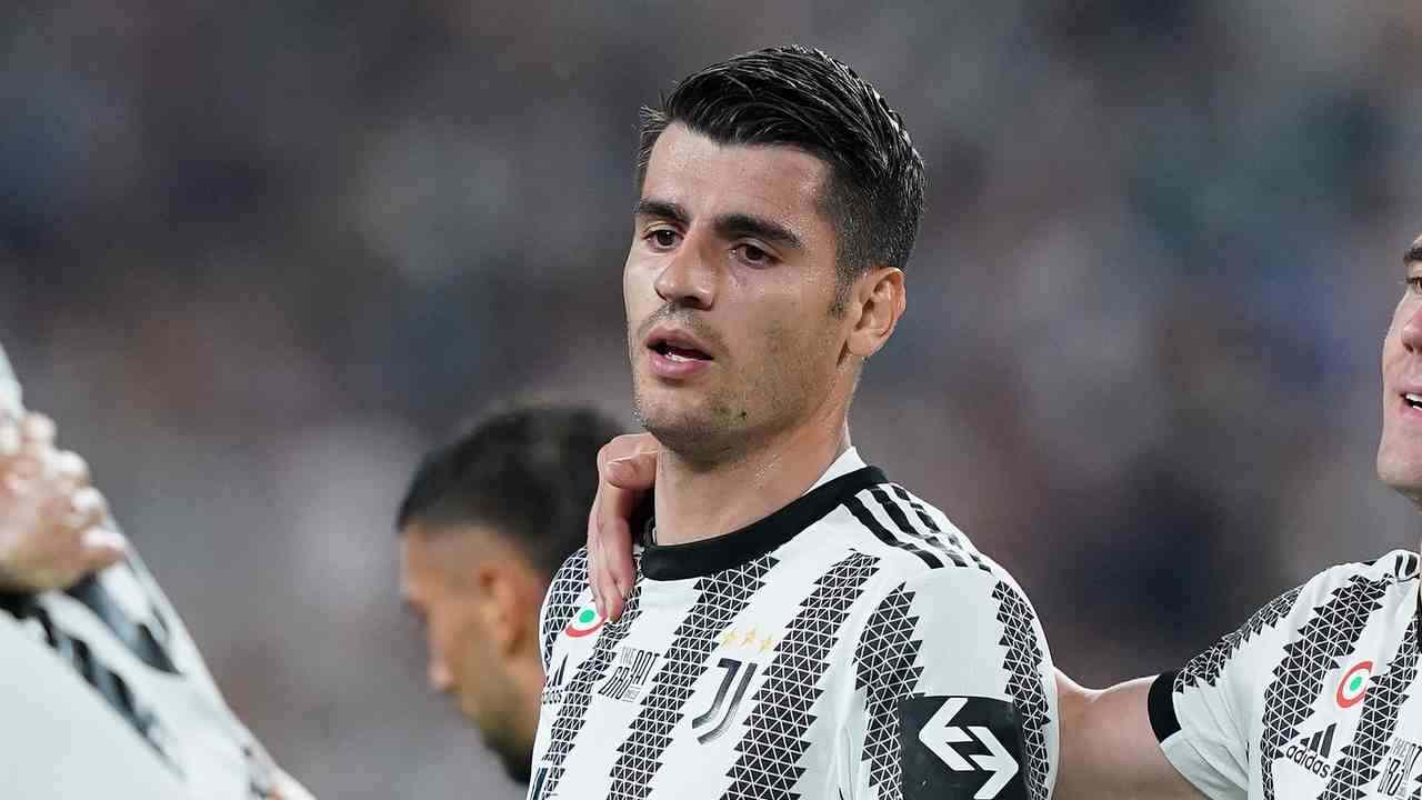 Morata in campo Juventus