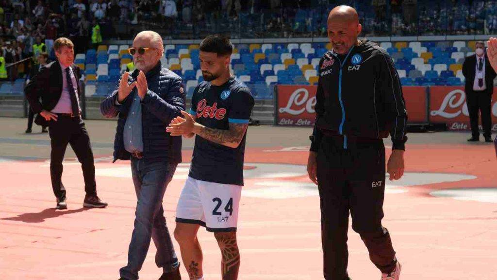 Insigne, De Laurentiis e Spalletti