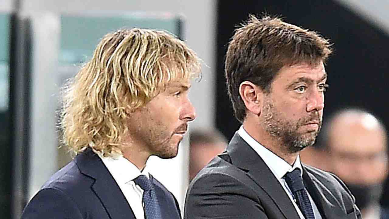 Pavel Nedved e Andrea Agnelli vicini Juventus