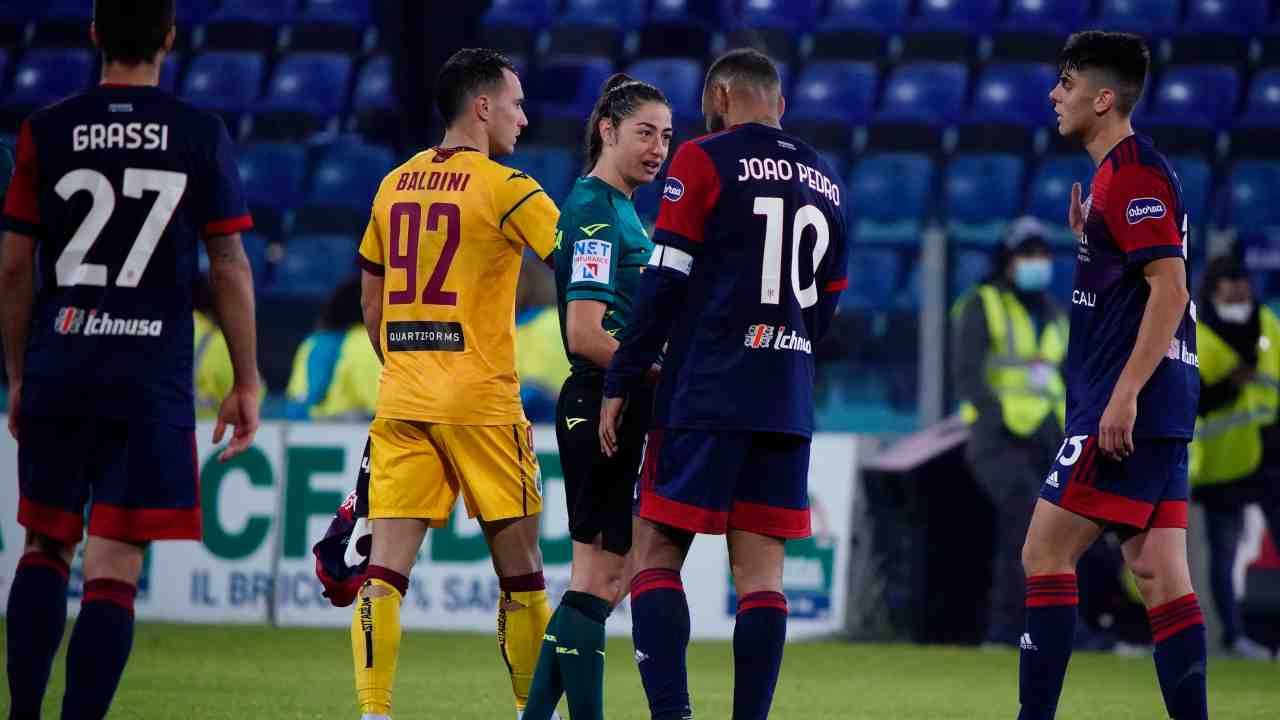 Maria Sole Ferrieri Caputi in Cagliari-Cittadella di Coppa Italia