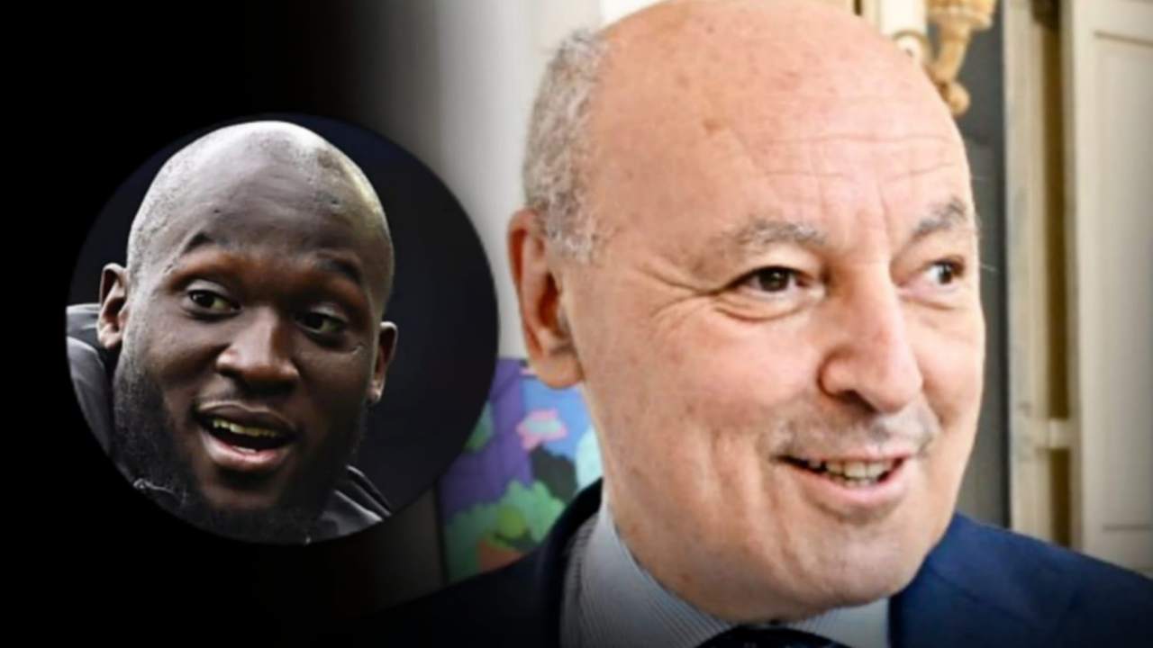 Marotta e Lukaku sorridono