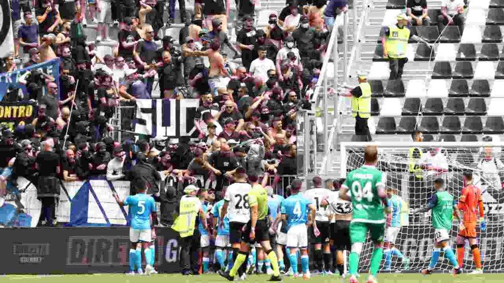 Incidenti durante Spezia-Napoli