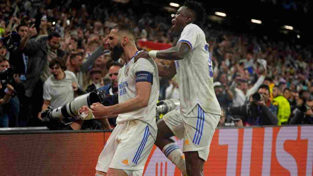 Benzema sigla il gol decisivo per il passaggio del turno