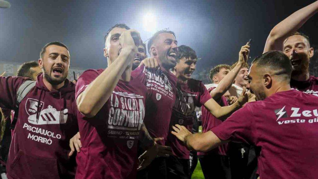 Festa promozione della Salernitana