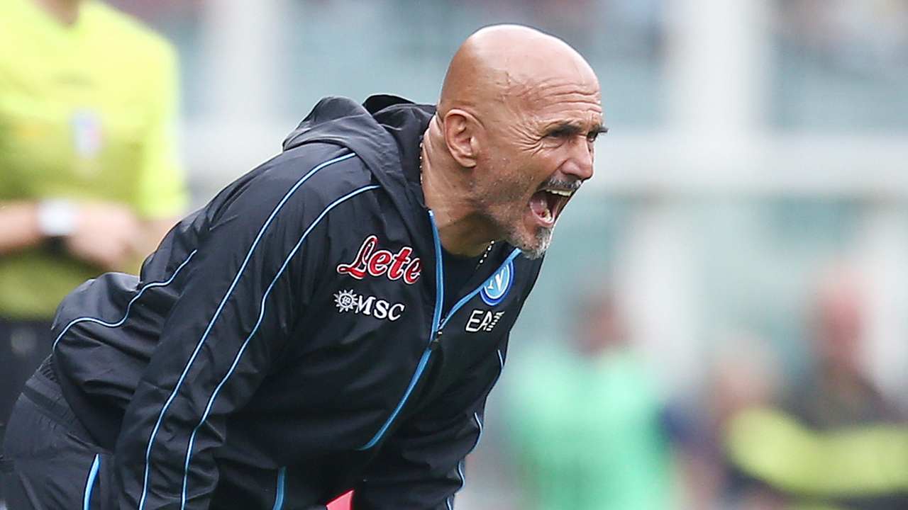 Spalletti urla in panchina