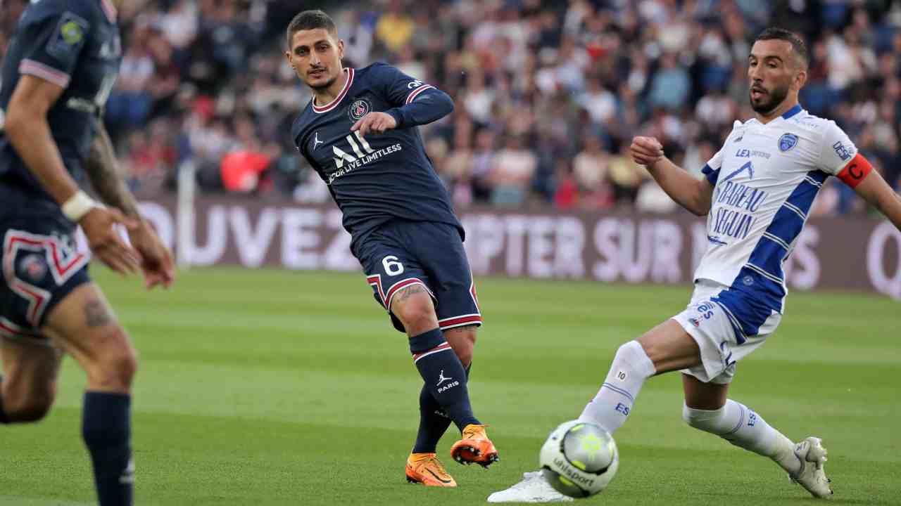 Verratti passa in verticale