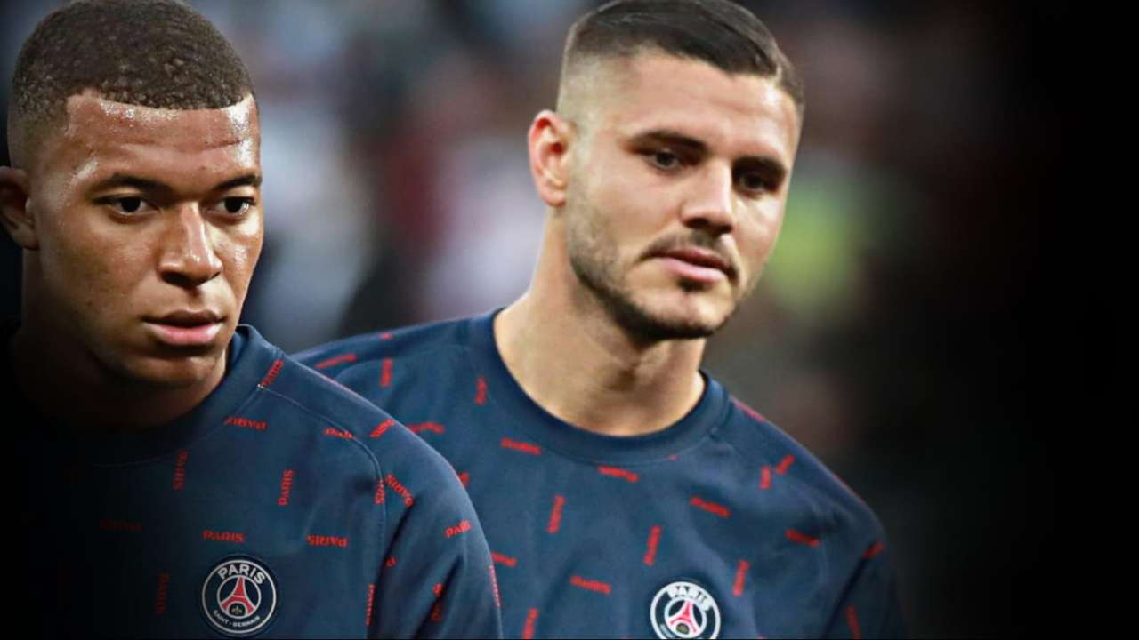 Icardi spunta alle spalle di Mbappé PSG