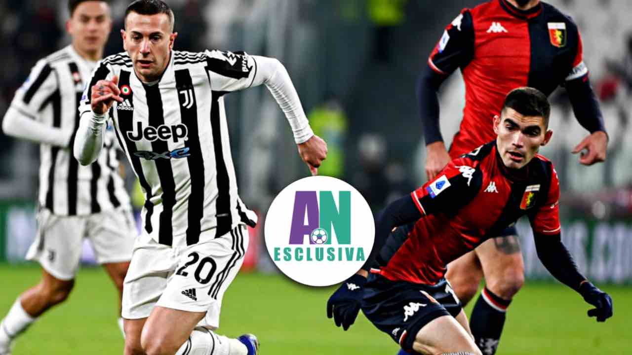 Vasquez e Bernardeschi in Juventus-Genoa