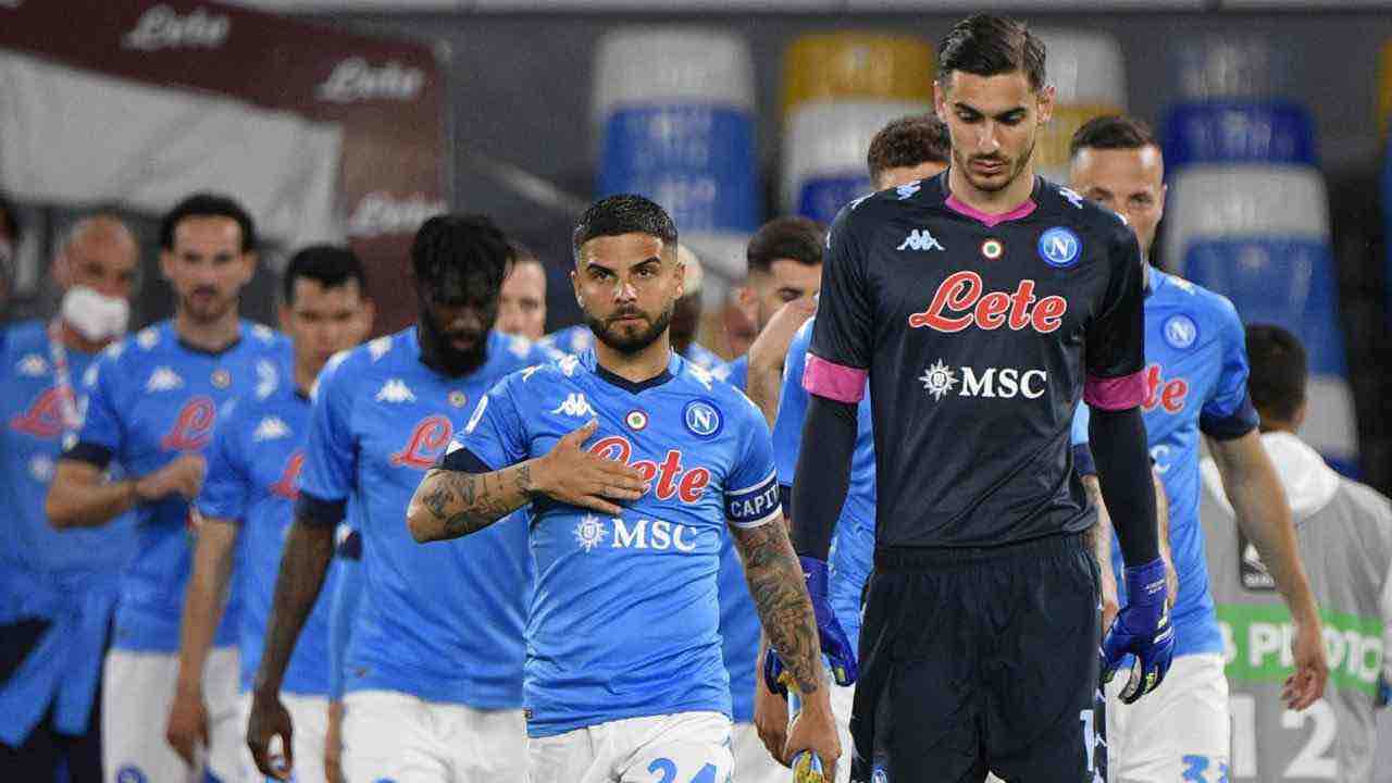 Meret e Insigne col Napoli in campo