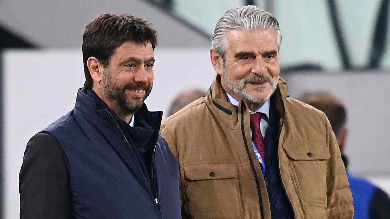 Agnelli e Arrivabene sorridono Juventus