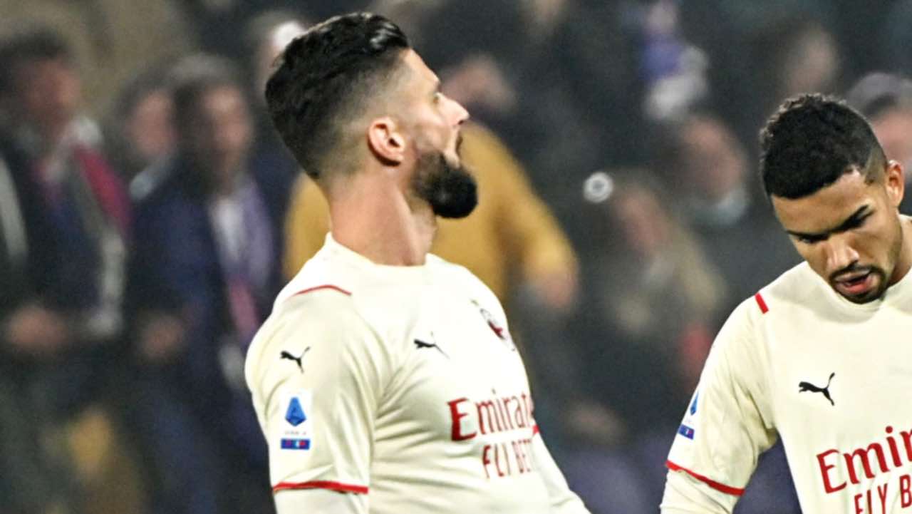 Giroud e Messias in campo col Milan