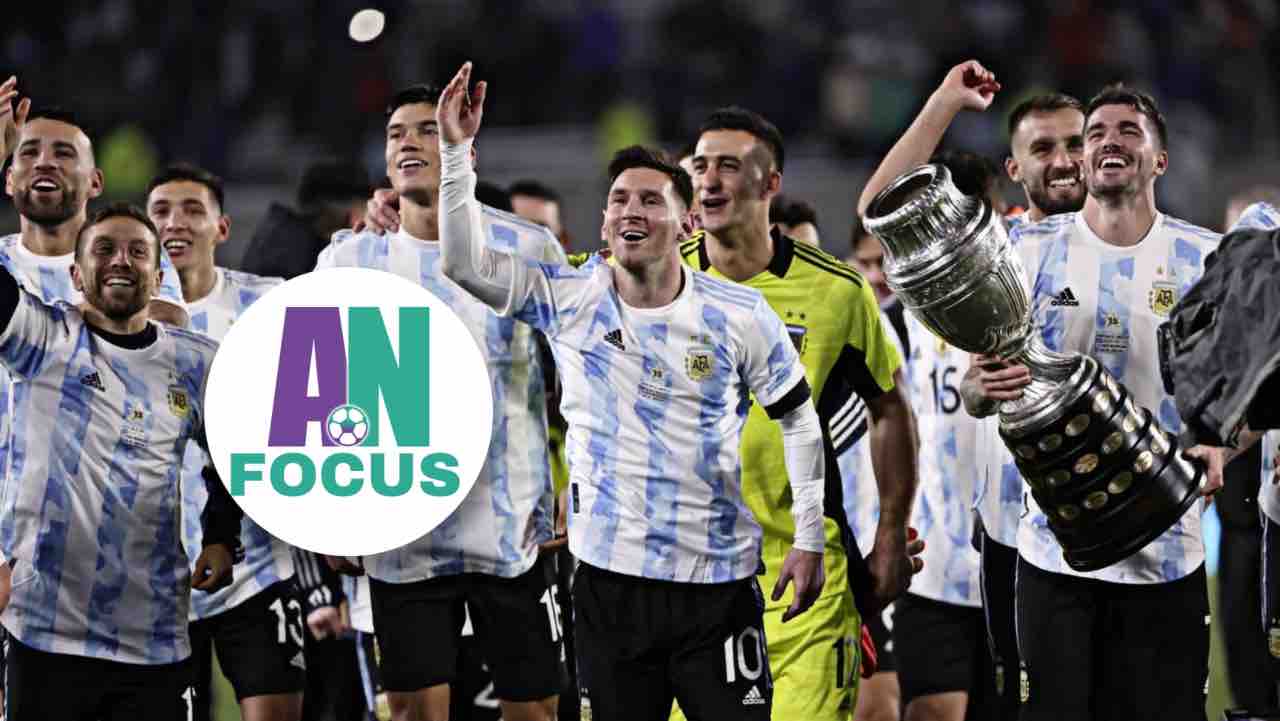L'Argentina festeggia la Copa America 2021