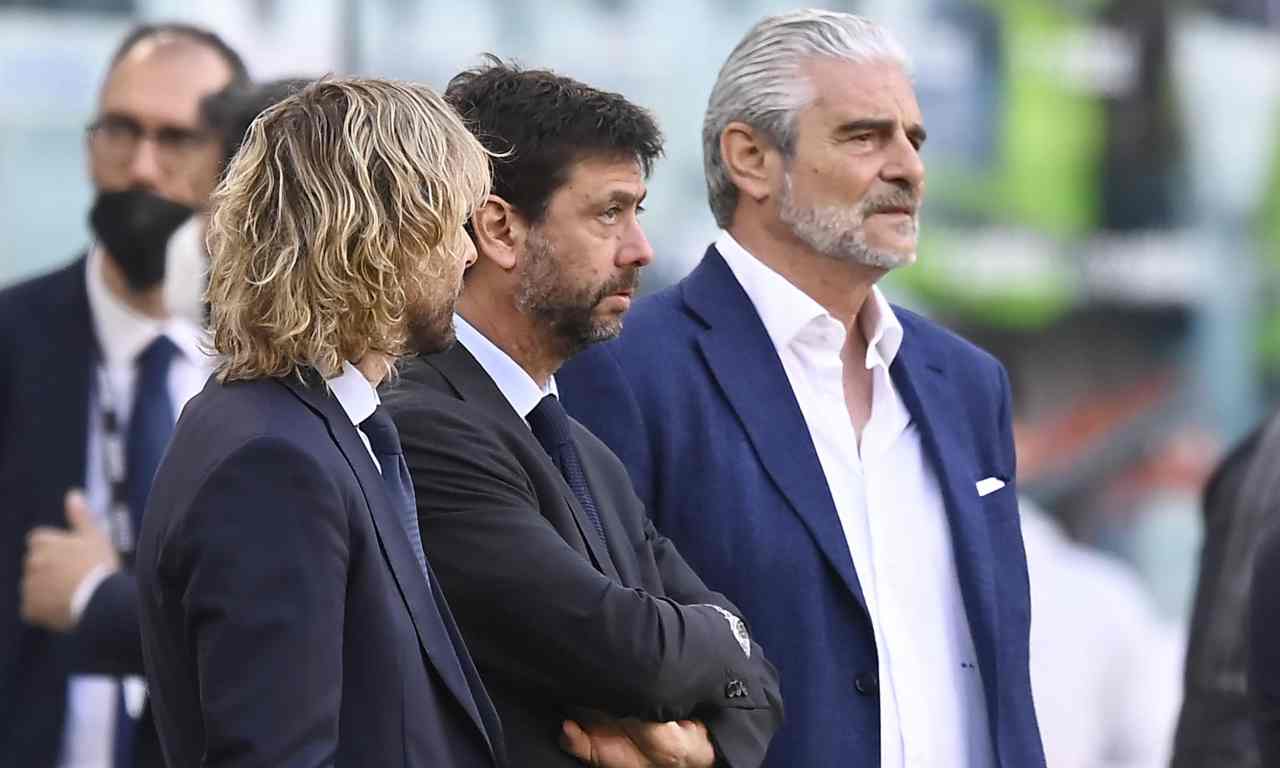 Juventus, Agnelli, Nedved e Arrivabene a bordo campo