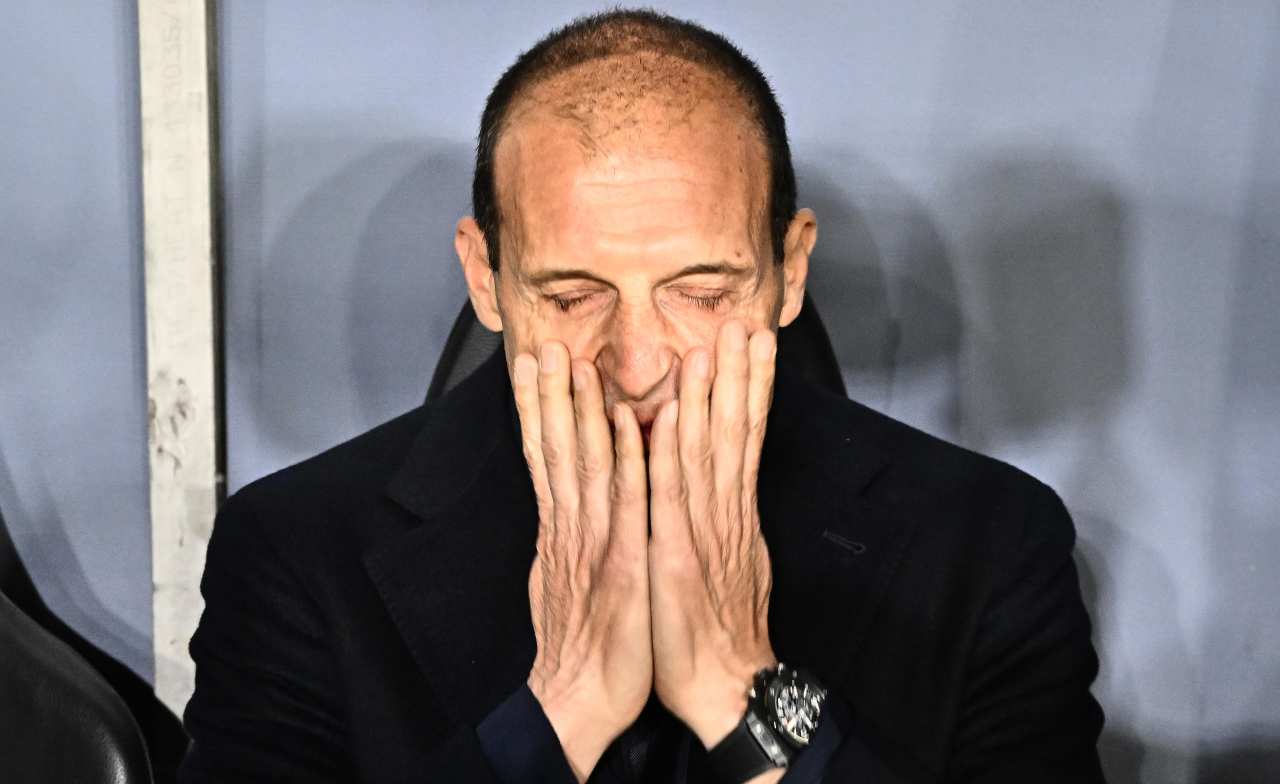 Juventus, Allegri si copre il volto