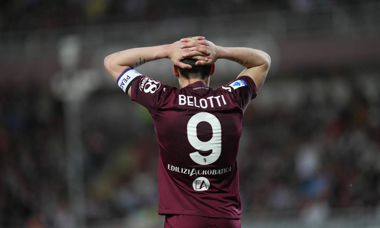 Torino, Belotti con le mani tra i capelli