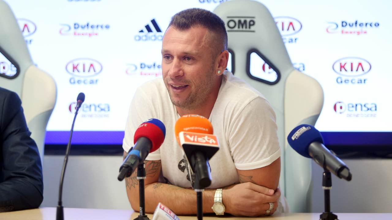 Antonio Cassano in conferenza