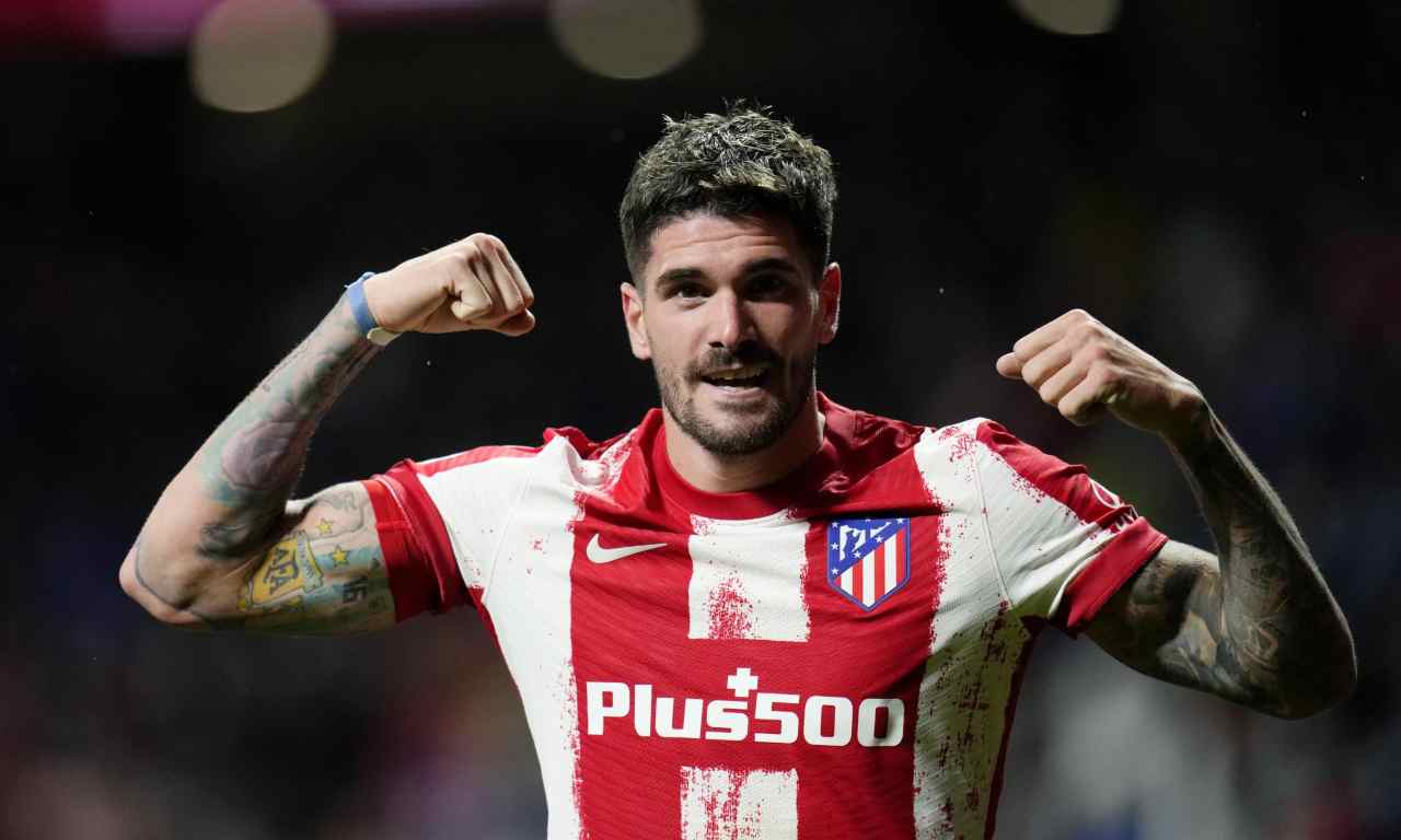 Atletico Madrid, De Paul esulta