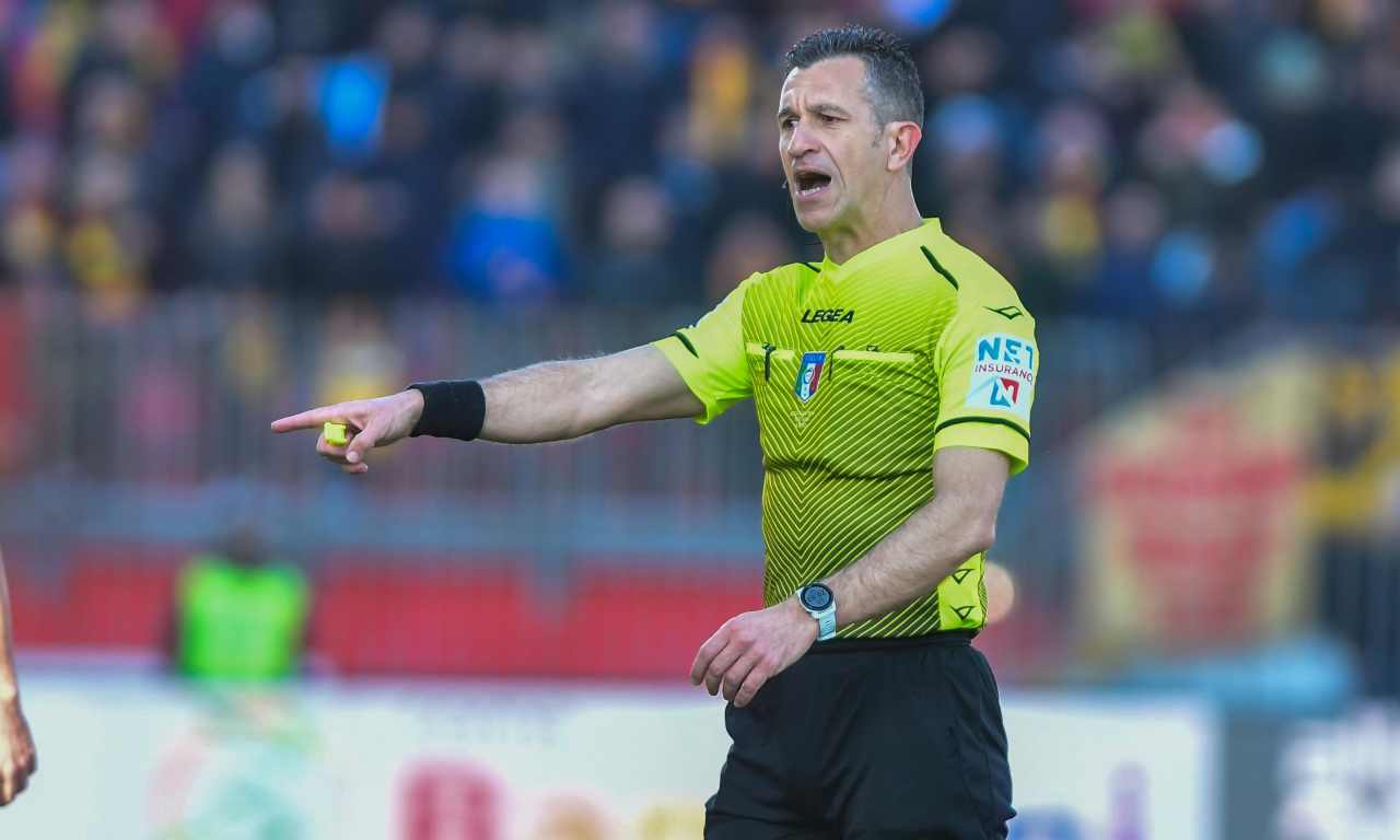 Cagliari-Inter, l'arbitro Doveri in campo