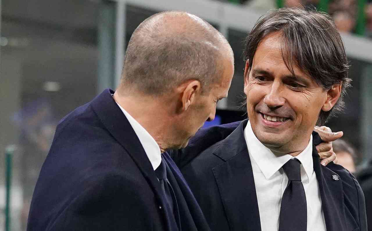 Juventus-Inter, Allegri e Inzaghi si salutano