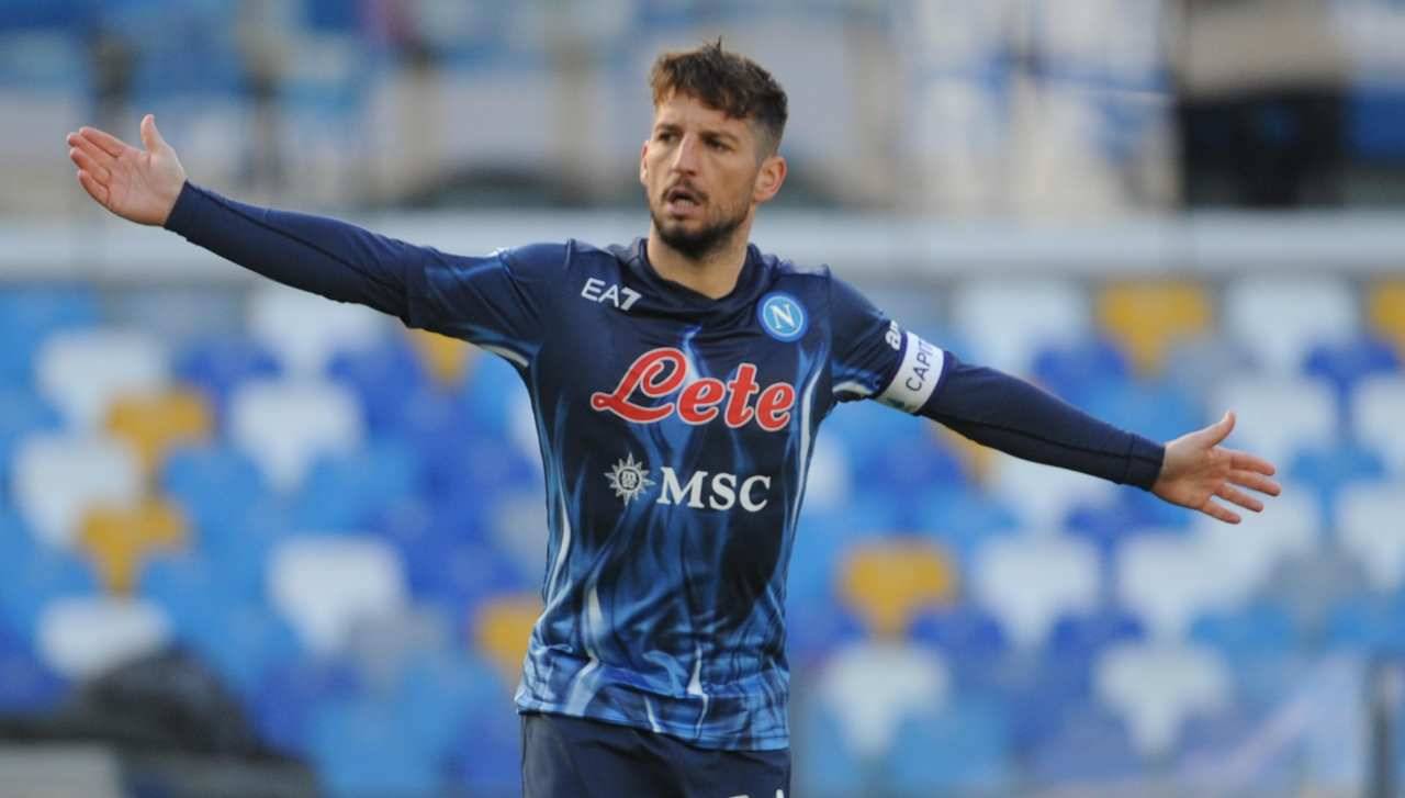 Napoli, Dries Mertena a braccia aperte