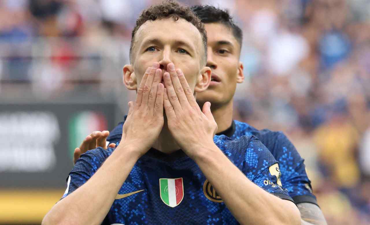 Inter, Perisic con le mani sulla bocca