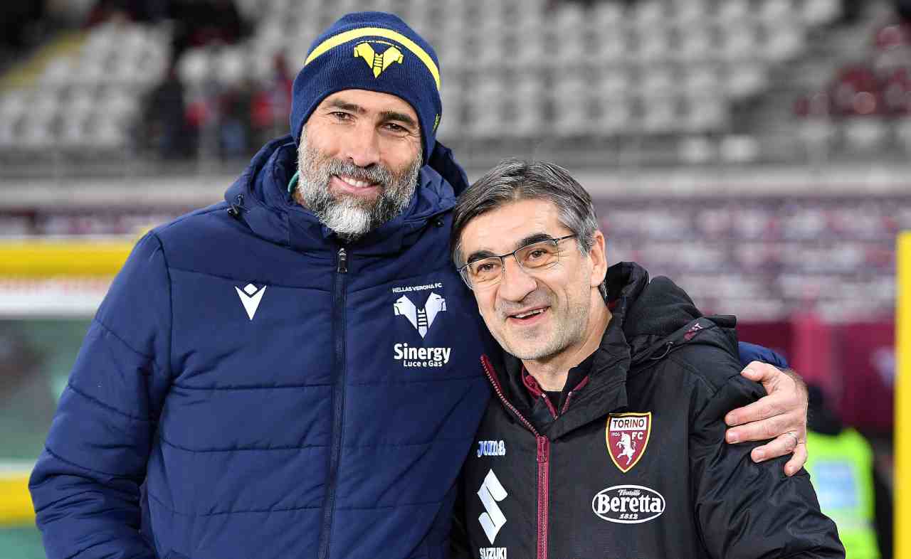 Verona-Torino, Tudor e Juric in posa