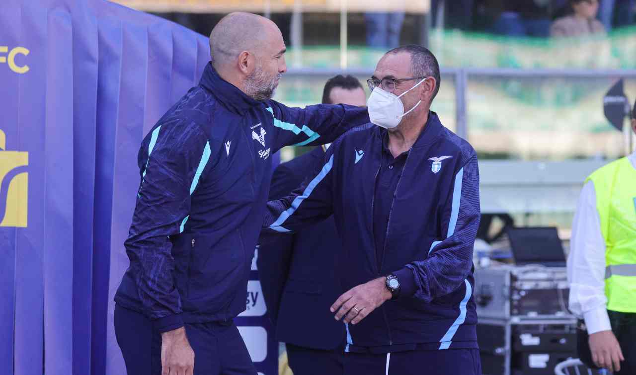 Lazio-Verona, Tudor e Sarri si salutano