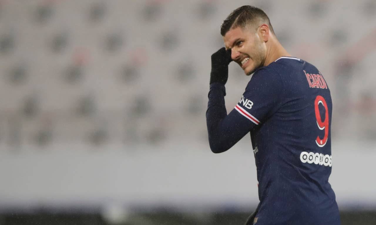 Icardi in campo col PSG