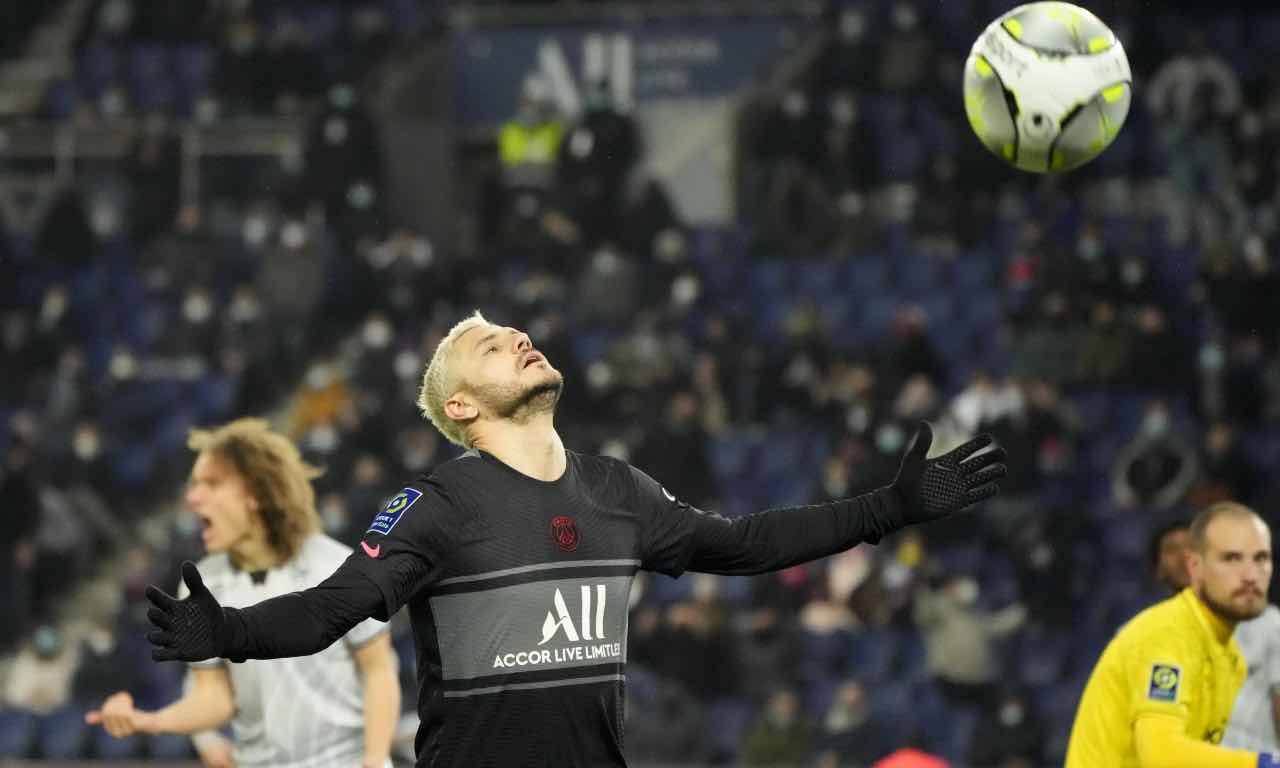 Icardi sul punto di fare un colpo di testa