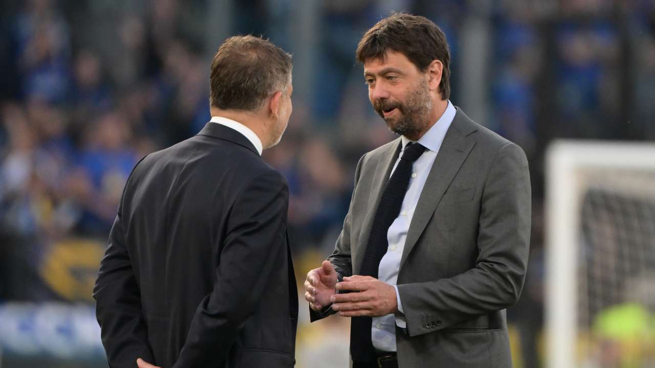 Agnelli sorride e parla Juventus