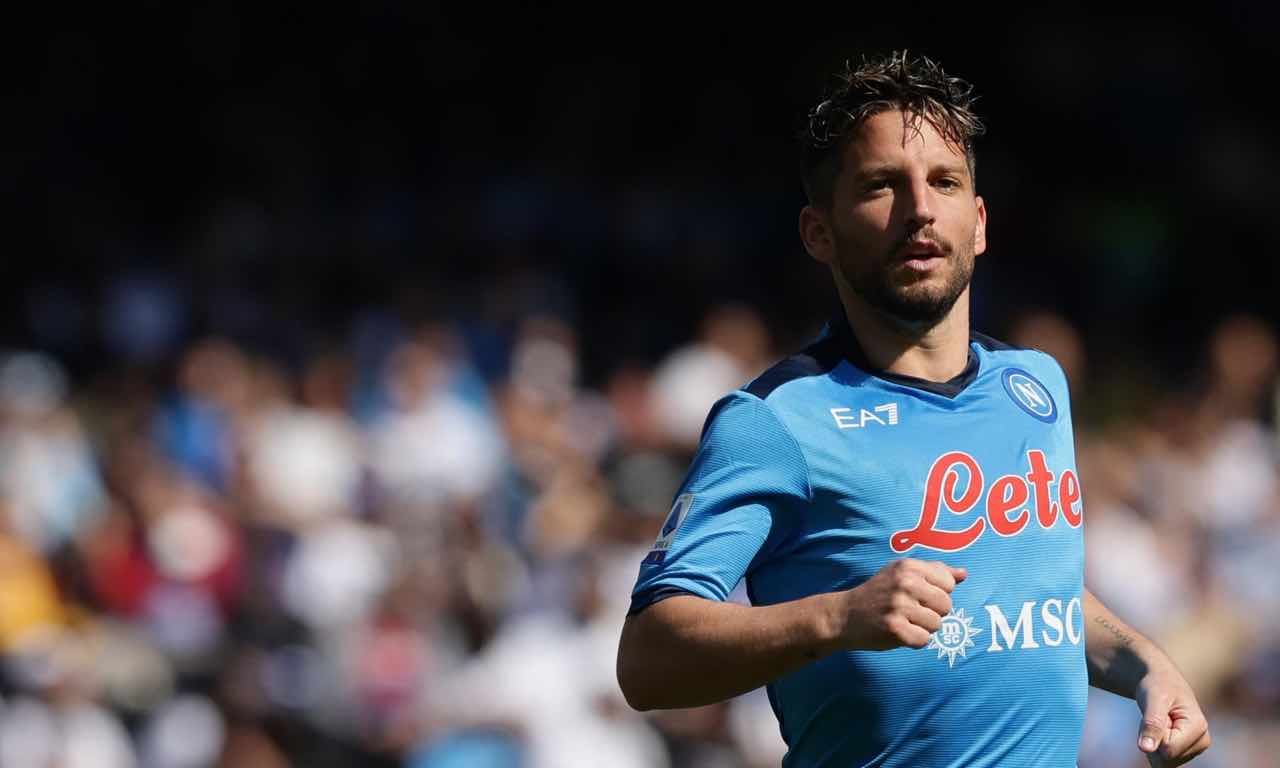 Mertens durante Napoli-Sassuolo