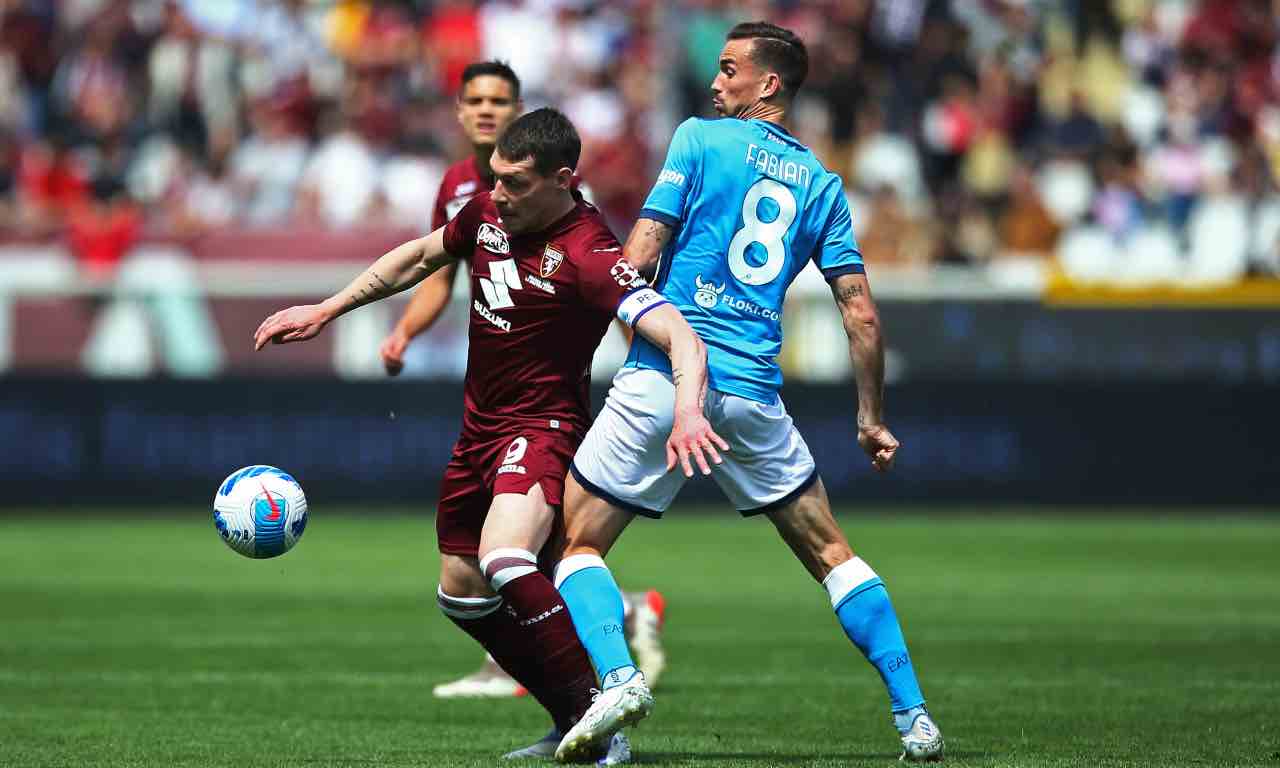 Belotti e Fabian in Torino-Napoli