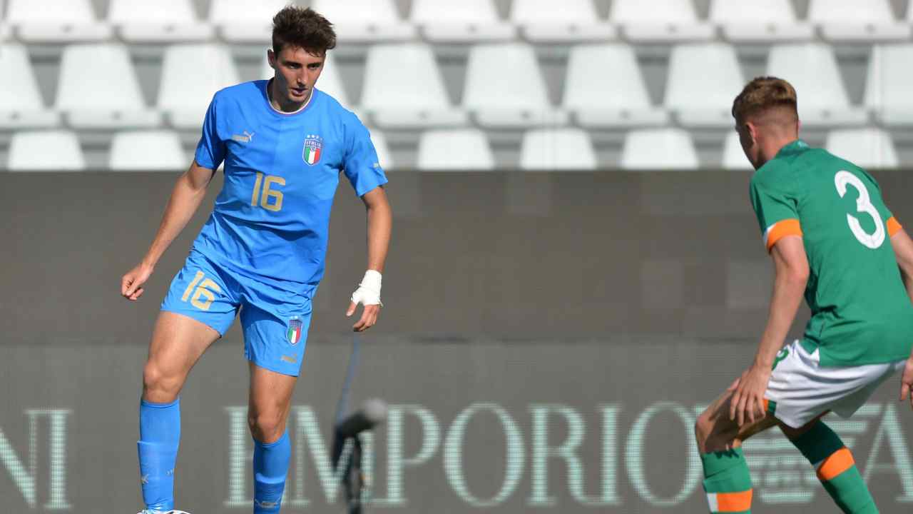 Cambiaso in azione con la maglia dell'Italia Under 21