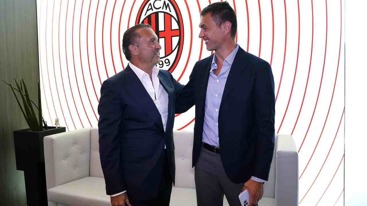 Cardinale e Maldini sorridenti