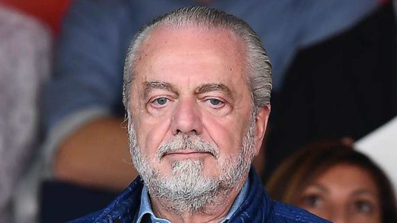 De Laurentiis in tribuna