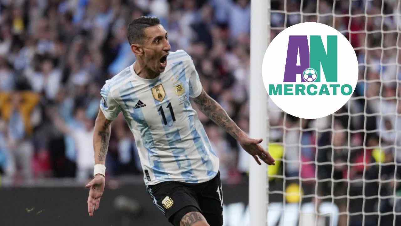 Di Maria esulta con l'Argentina