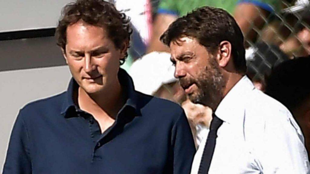 Elkann e Agnelli, proprietario e presidente della Juventus