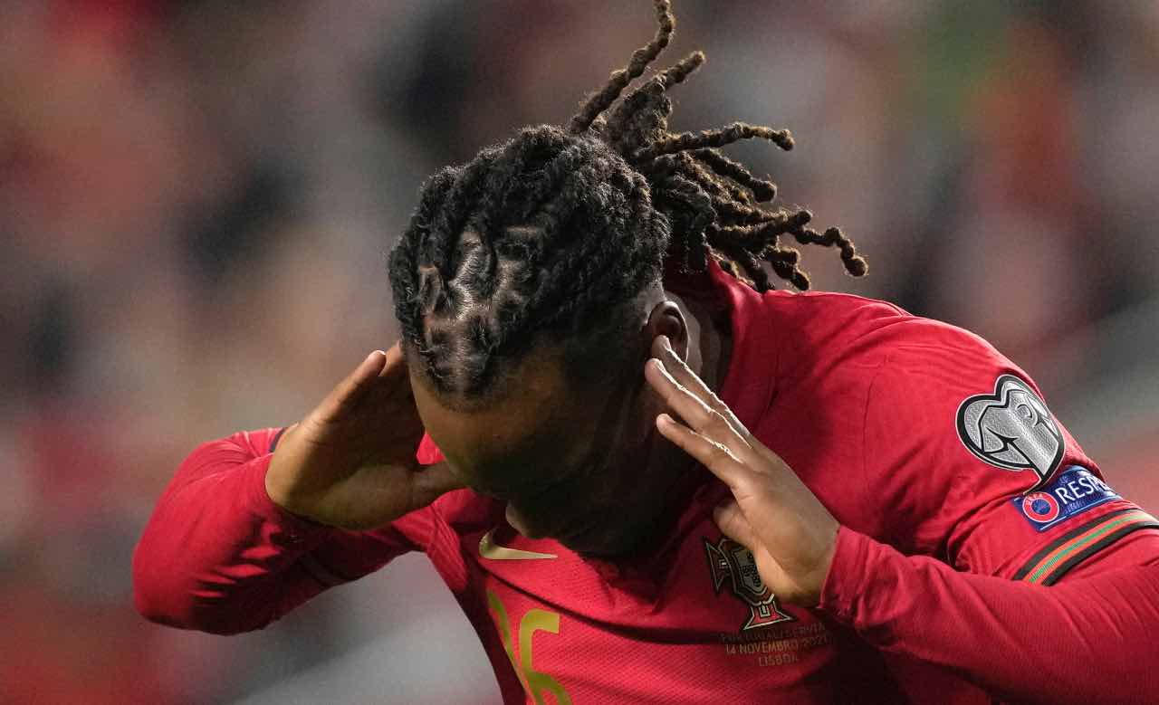 Renato Sanches esulta col Portogallo