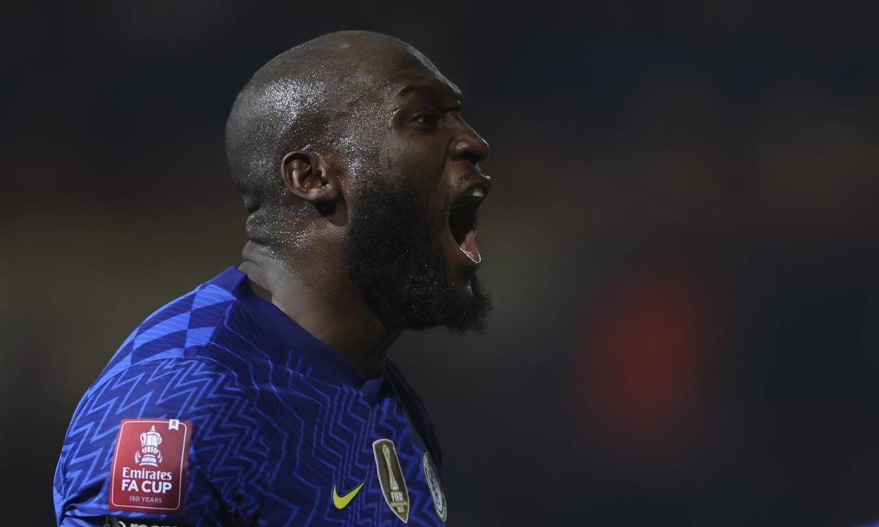 Lukaku esulta dopo un gol