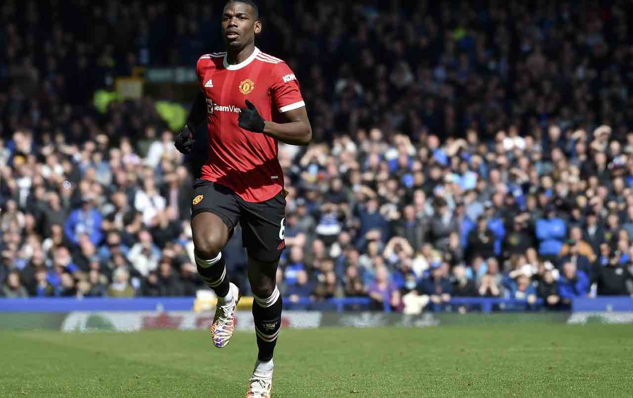 Pogba in campo con lo United