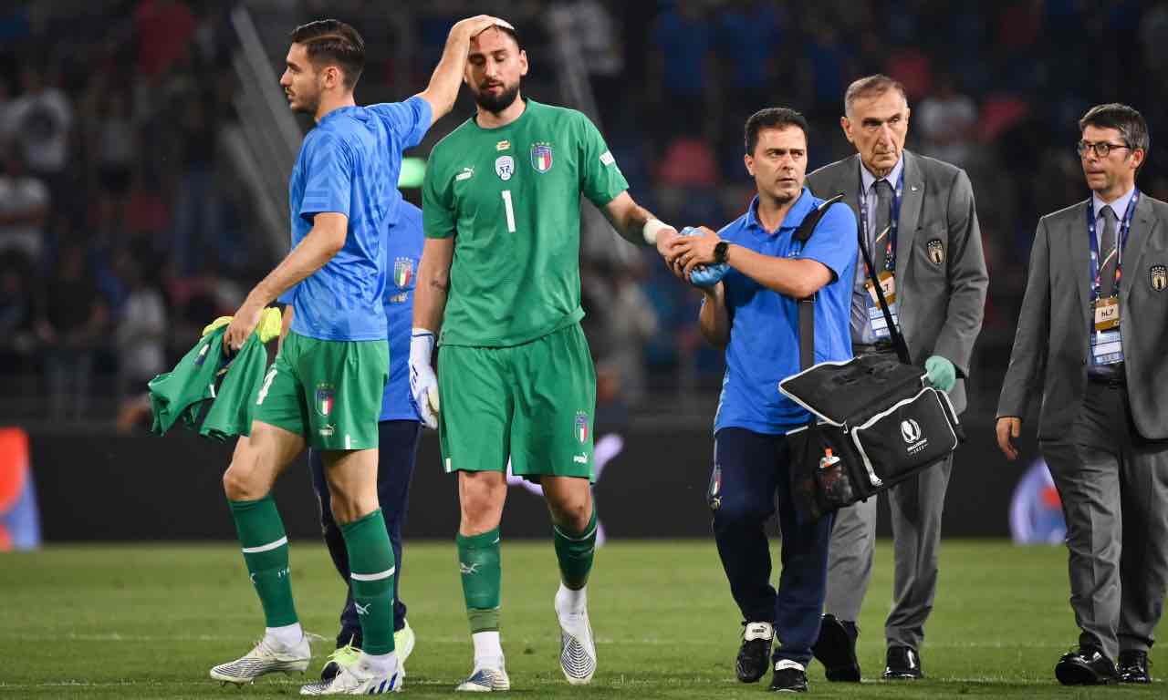 Donnarumma s'infortuna contro la Germania