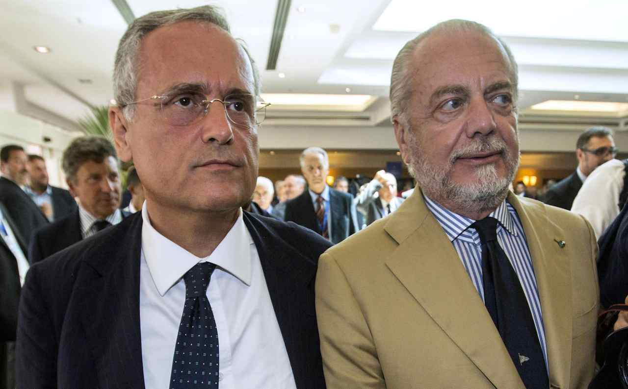 Lotito e De Laurentiis 