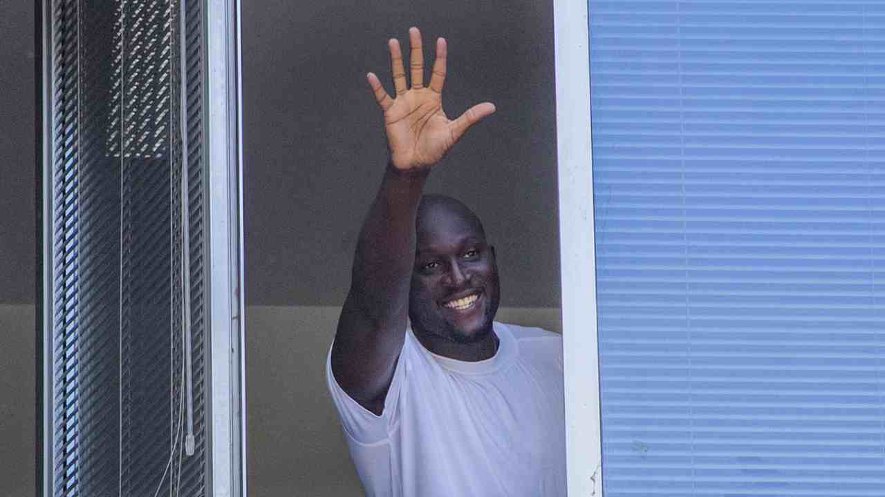 Lukaku appena tornato all'Inter