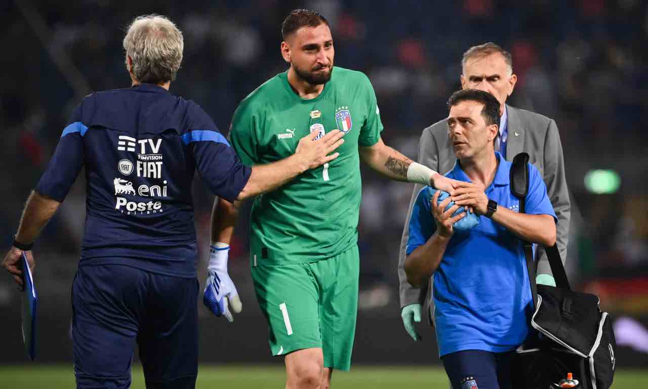 Donnarumma s'infortuna in Nazionale