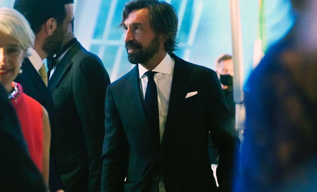 Pirlo durante una serata di gala del calcio 