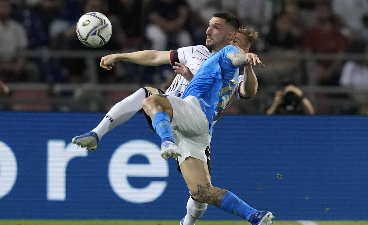 Politano in azione con la Nazionale