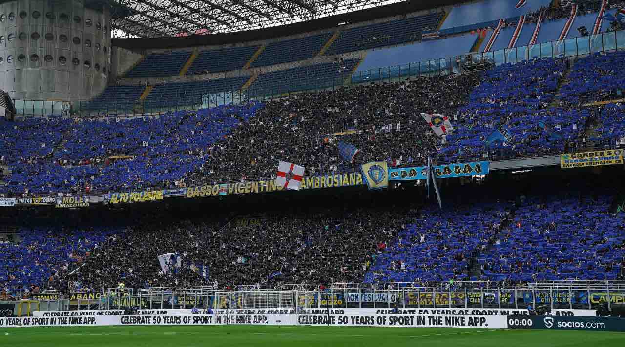 Tifosi dell'Inter a San Siro