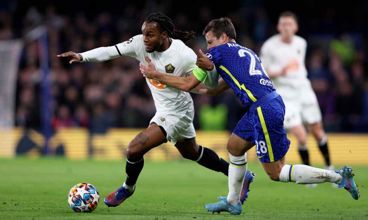 Renato Sanches marcato da Azpilicueta