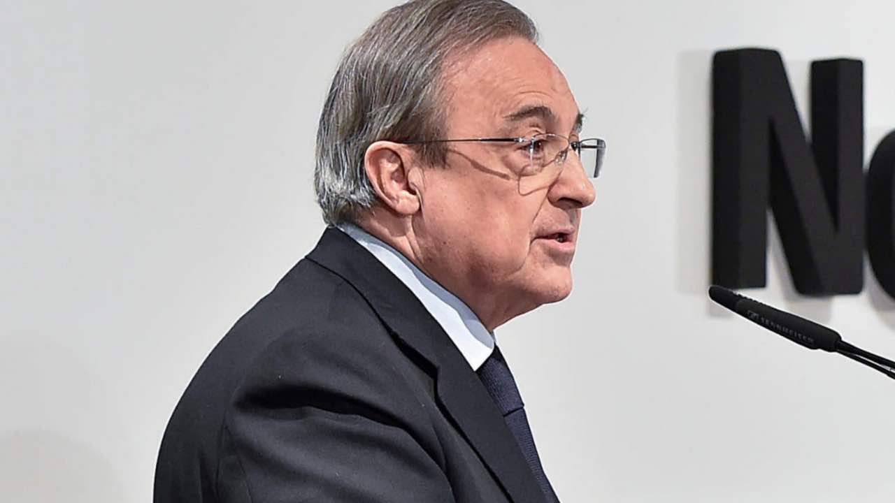 Florentino Perez in conferenza