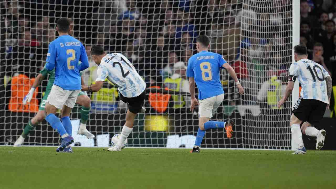 Gol Dybala Italia Argentina Finalissima